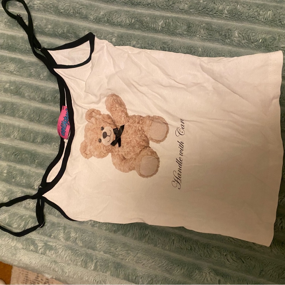 Edikted White Teddy Bear Tank